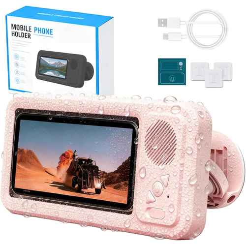 Soporte para ducha con altavoz Bluetooth Waterproof