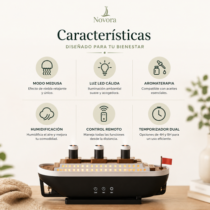 Humidificador Vapor Realista